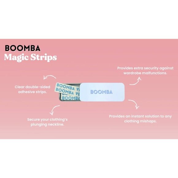 NWT Boomba Magic Strips - Extra Sticky Double-Sided Adhesive - For Clothing/Body - Picture 3 of 9